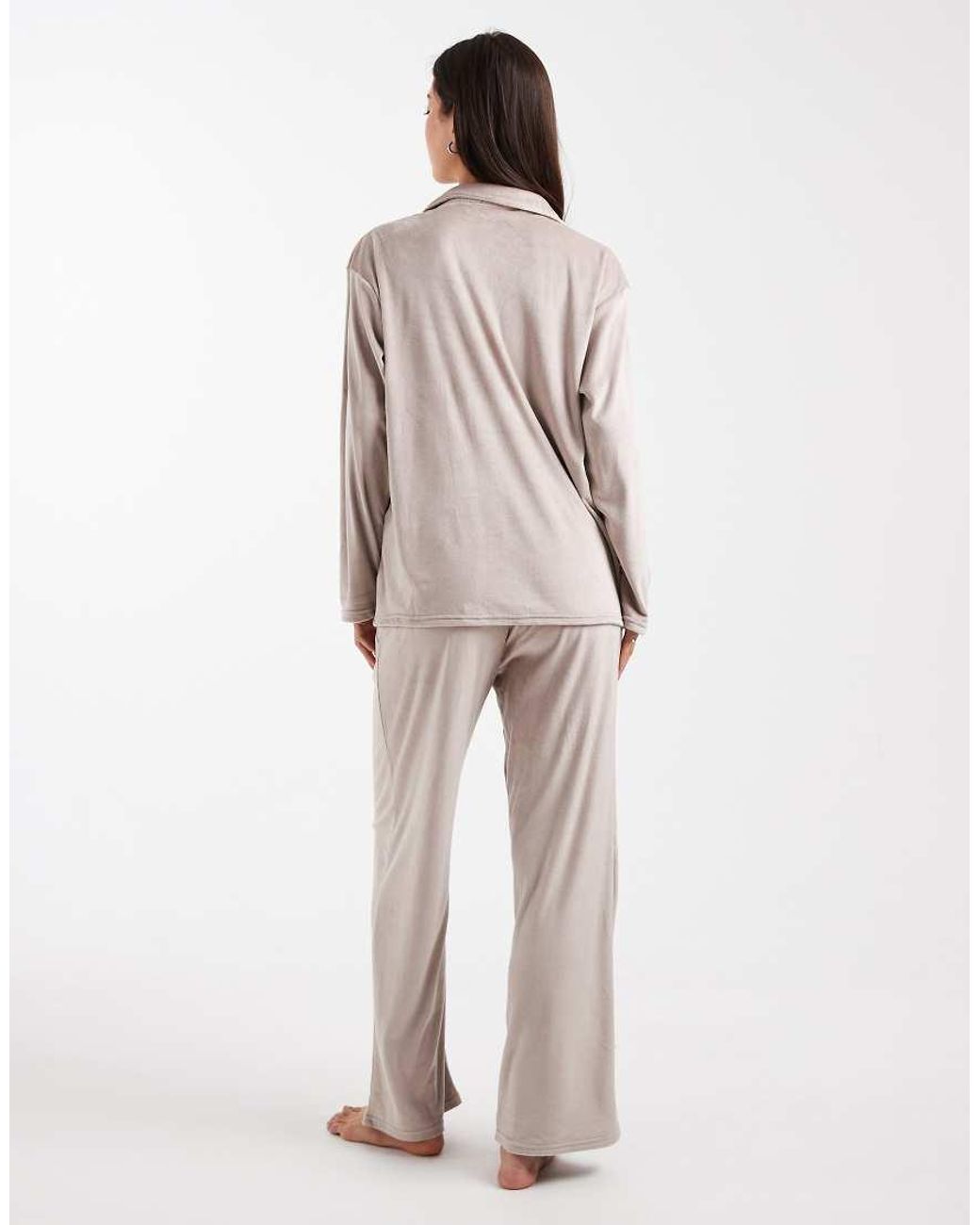 New Look Natural Velvet Soft Touch Pyjama Set