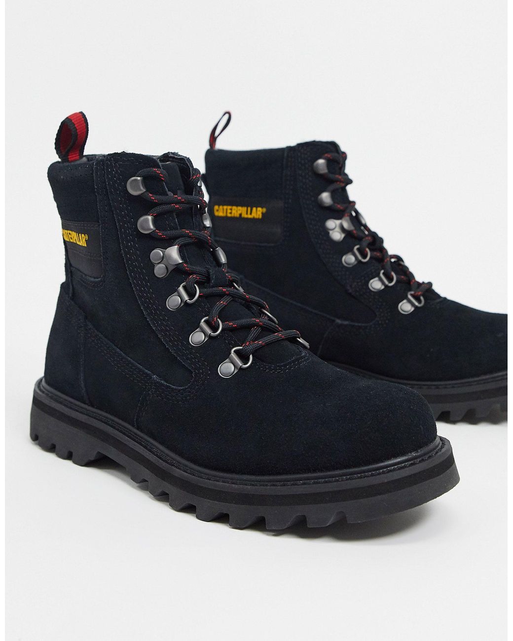 Mula interfaz Marchitar Botas negras Caterpillar de hombre de color Negro | Lyst