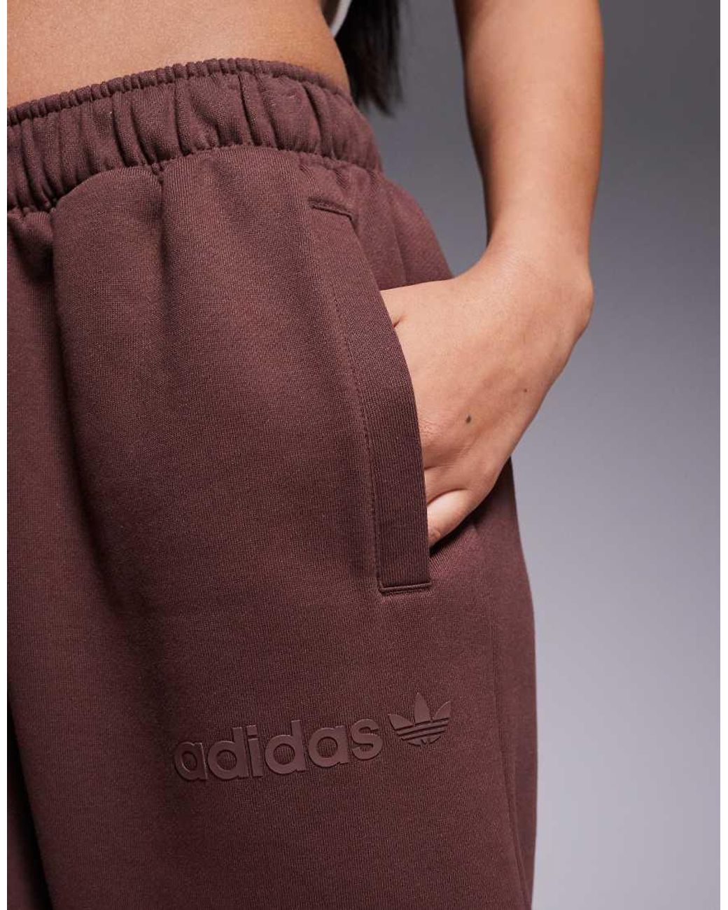 Adidas Originals Purple Linear Logo Trackies