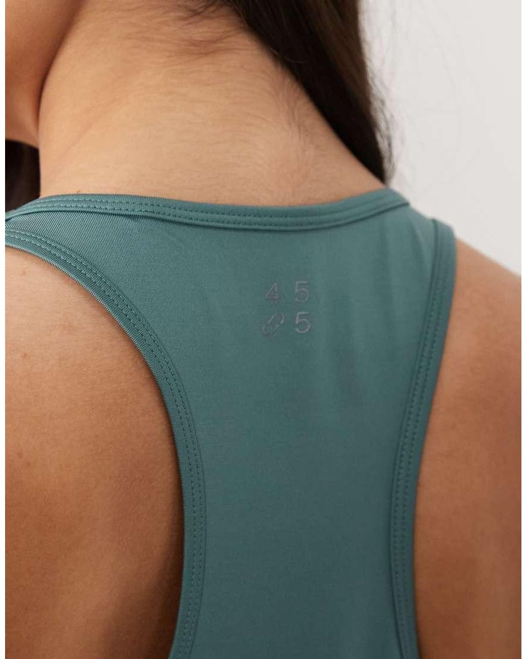 4505 Green Icon Active Quick Dry Throw On Performance Tank Top