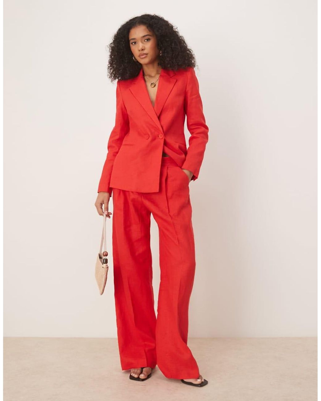 Blazer di Mango in Red