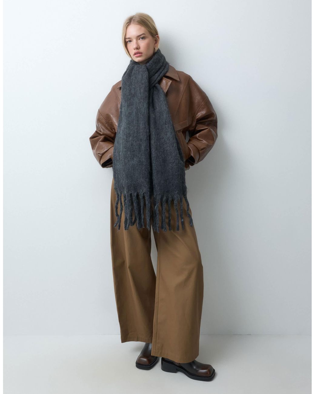 Threadbare Blue Oversize-schal