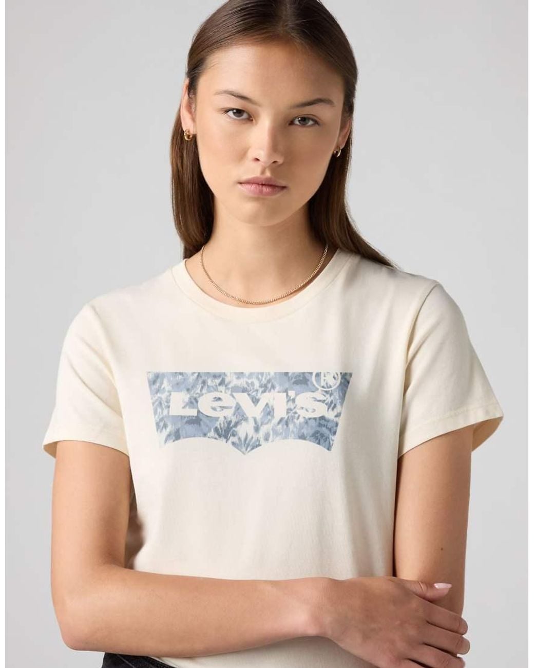 Levi's Natural Lse The Perfect Tee Ophelia Floral Bw Fi