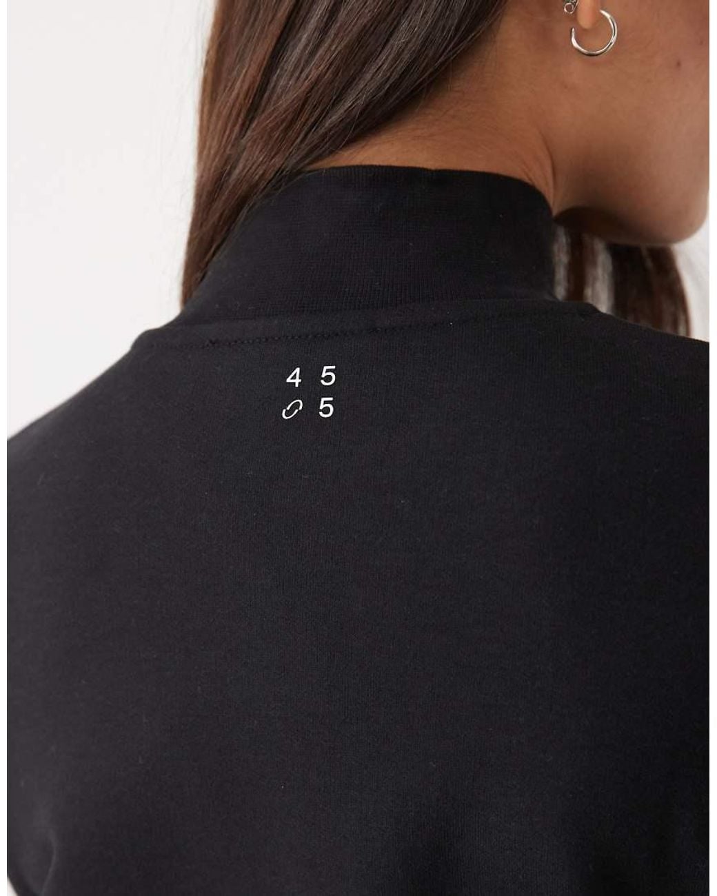 4505 Black Y2k Lightweight Studio Track Jacket With Zip Pockets