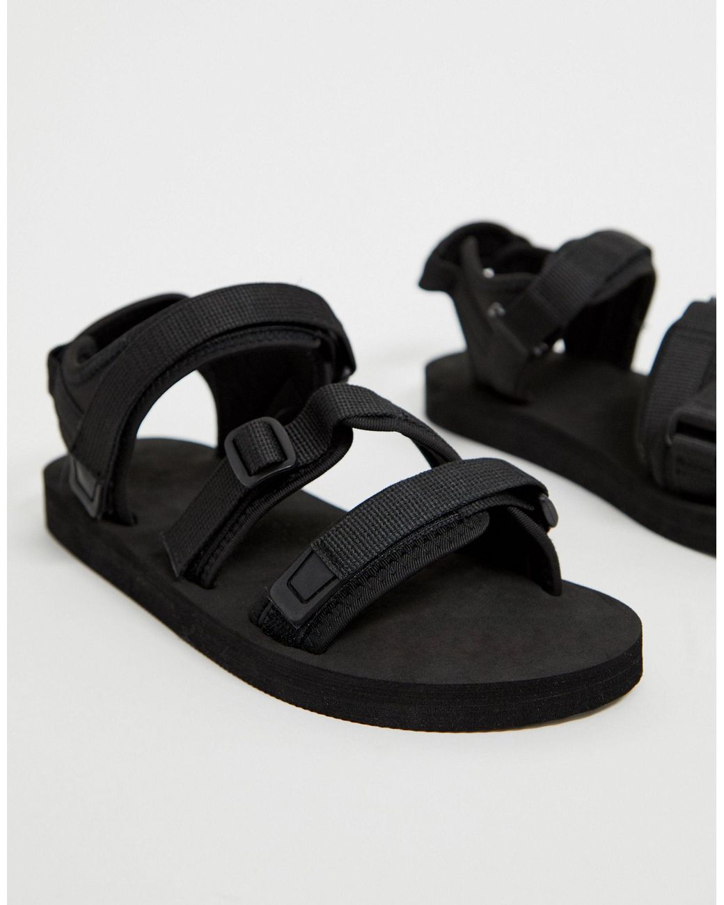 ASOS Tech Sandals in Black for Men | Lyst UK