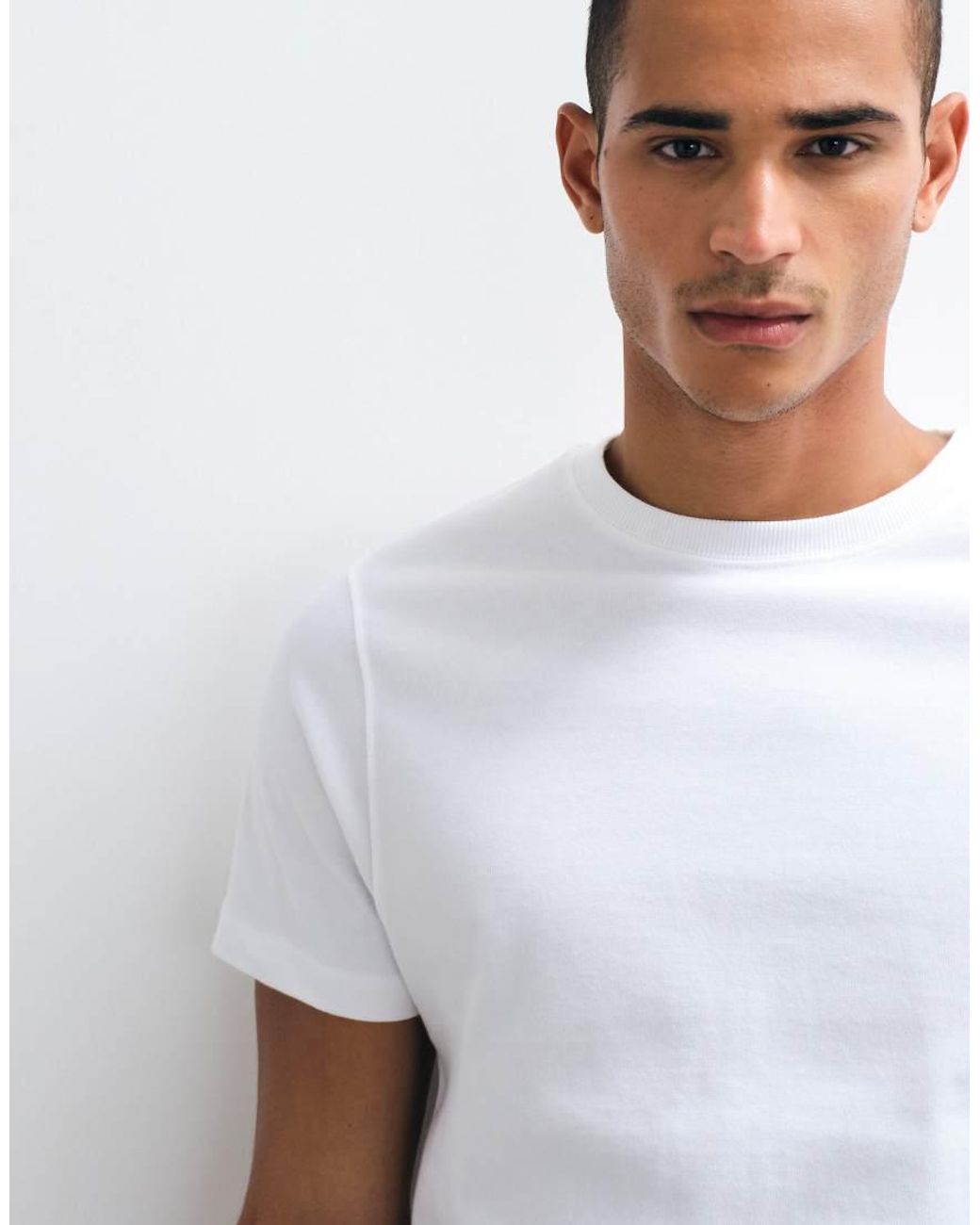 ASOS White Super Heavyweight Regular Fit T-Shirt for men