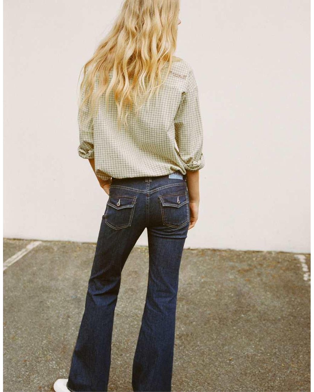 Pull&Bear Blue Boot-cut Jeans