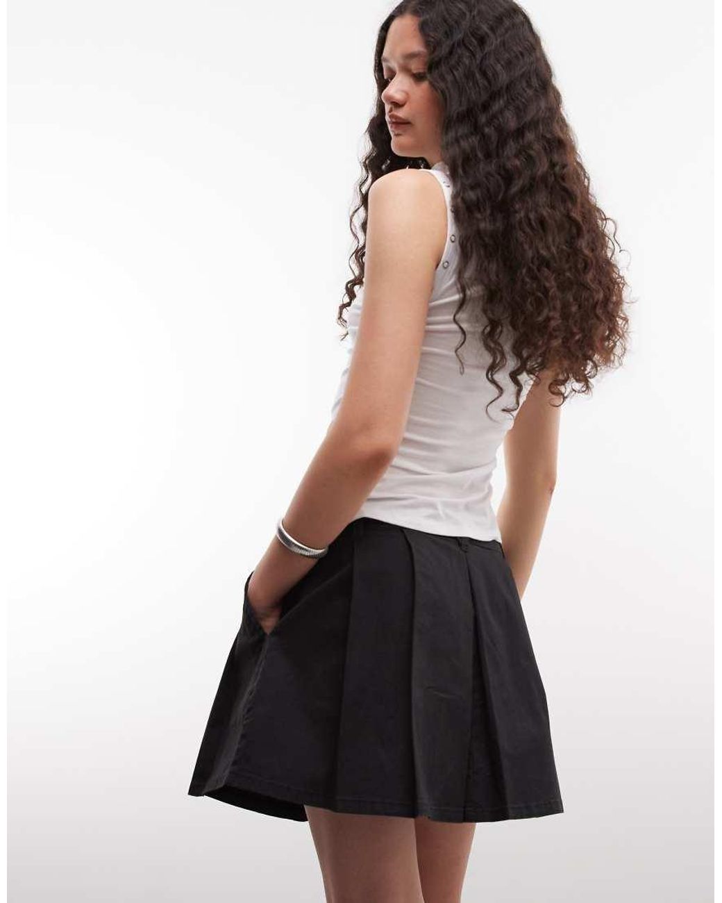 Vans White Authentic Chino Mini Skirt