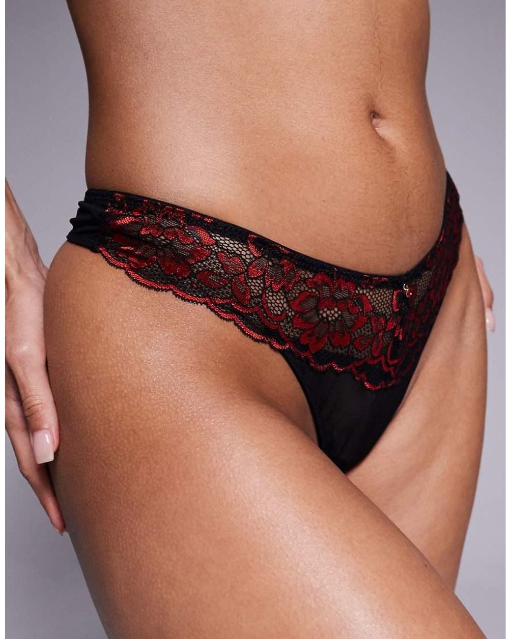 Ann Summers Brown Sexy Lace Thong