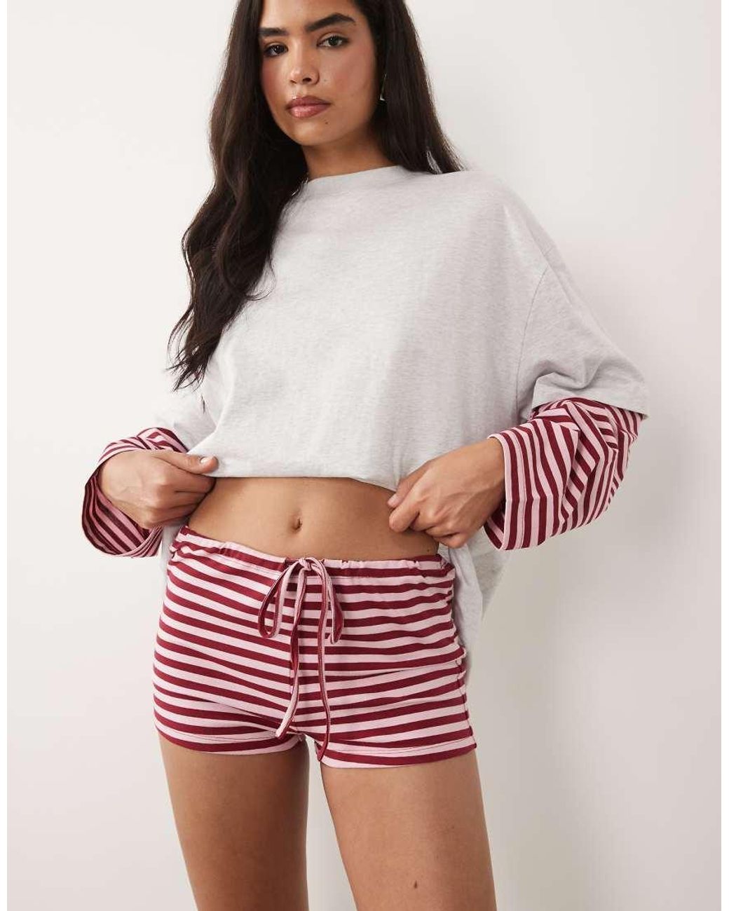 Lioness Red Exclusive Bloom Cotton Blend Shorts