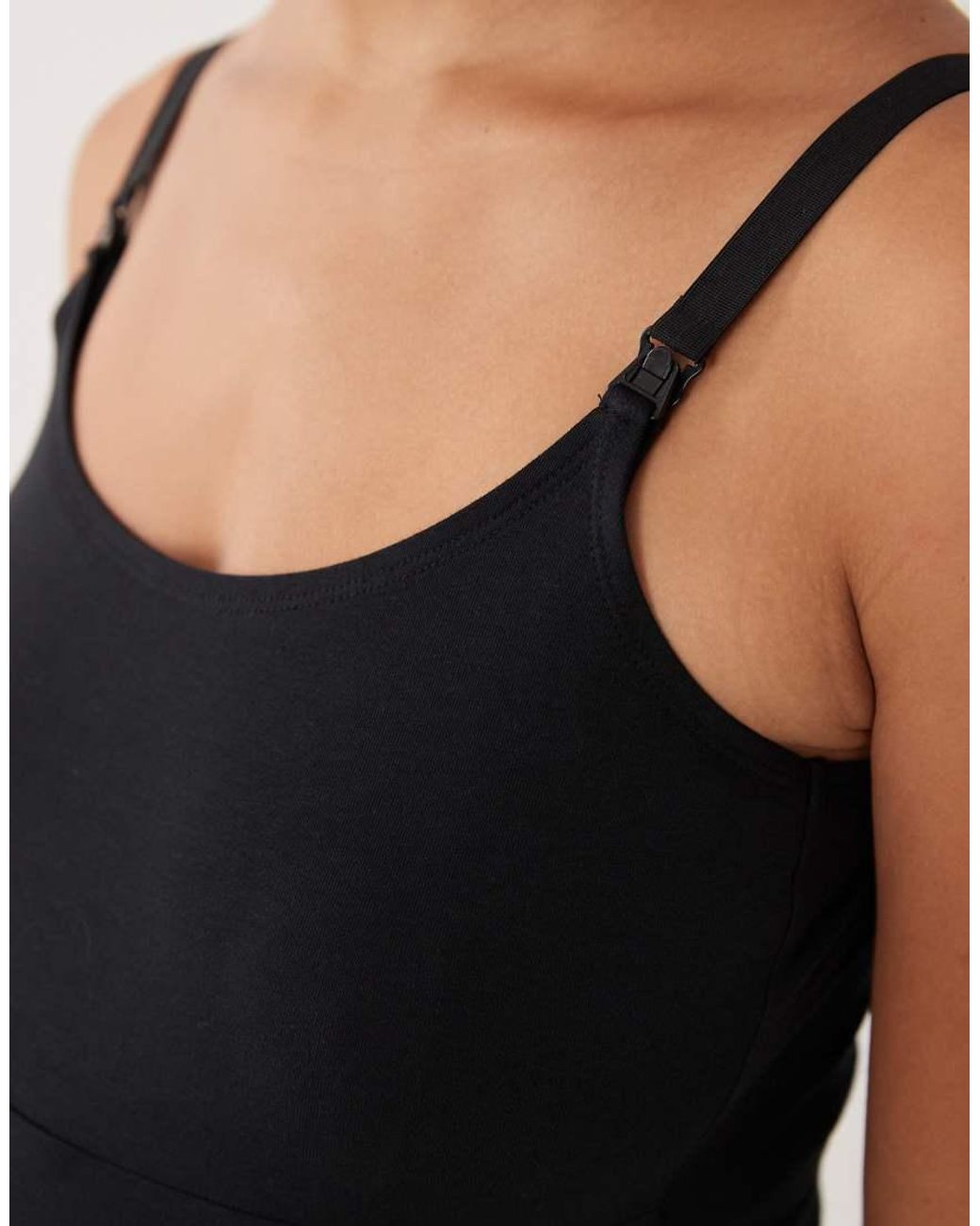 Mama.licious Black Mamalicious Maternity 2 Pack Seamless Cami Top