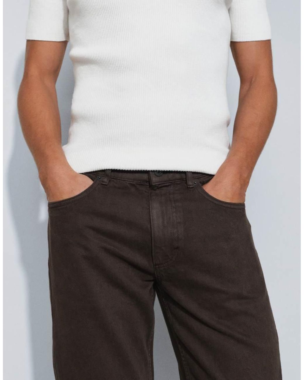 Mango Gray Bob Tapered Jean for men