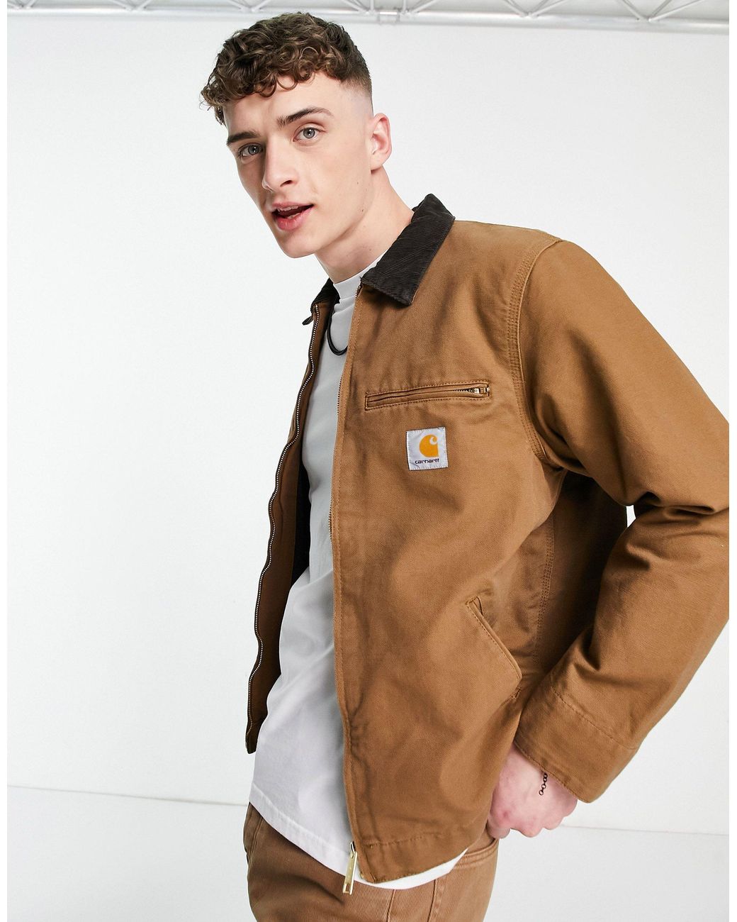 Chaqueta color tostado detroit Carhartt WIP de hombre de color Marrón | Lyst