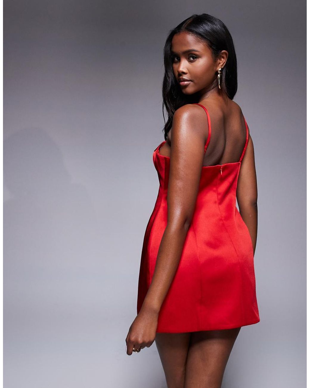 Bardot Red Marcello Mini Dress