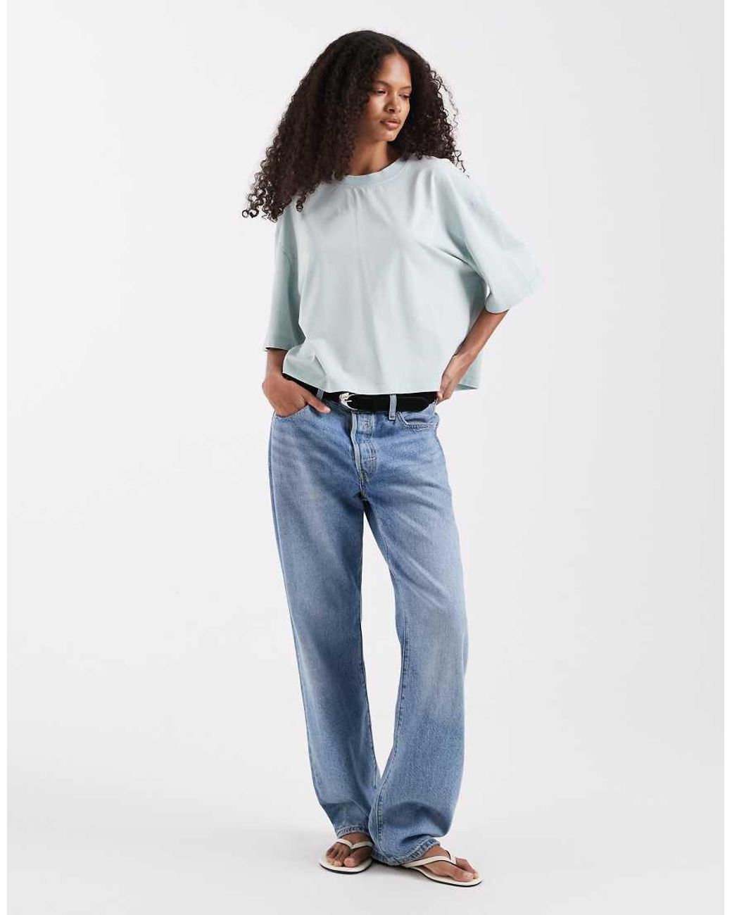 ASOS Gray Boxy Cropped T-shirt