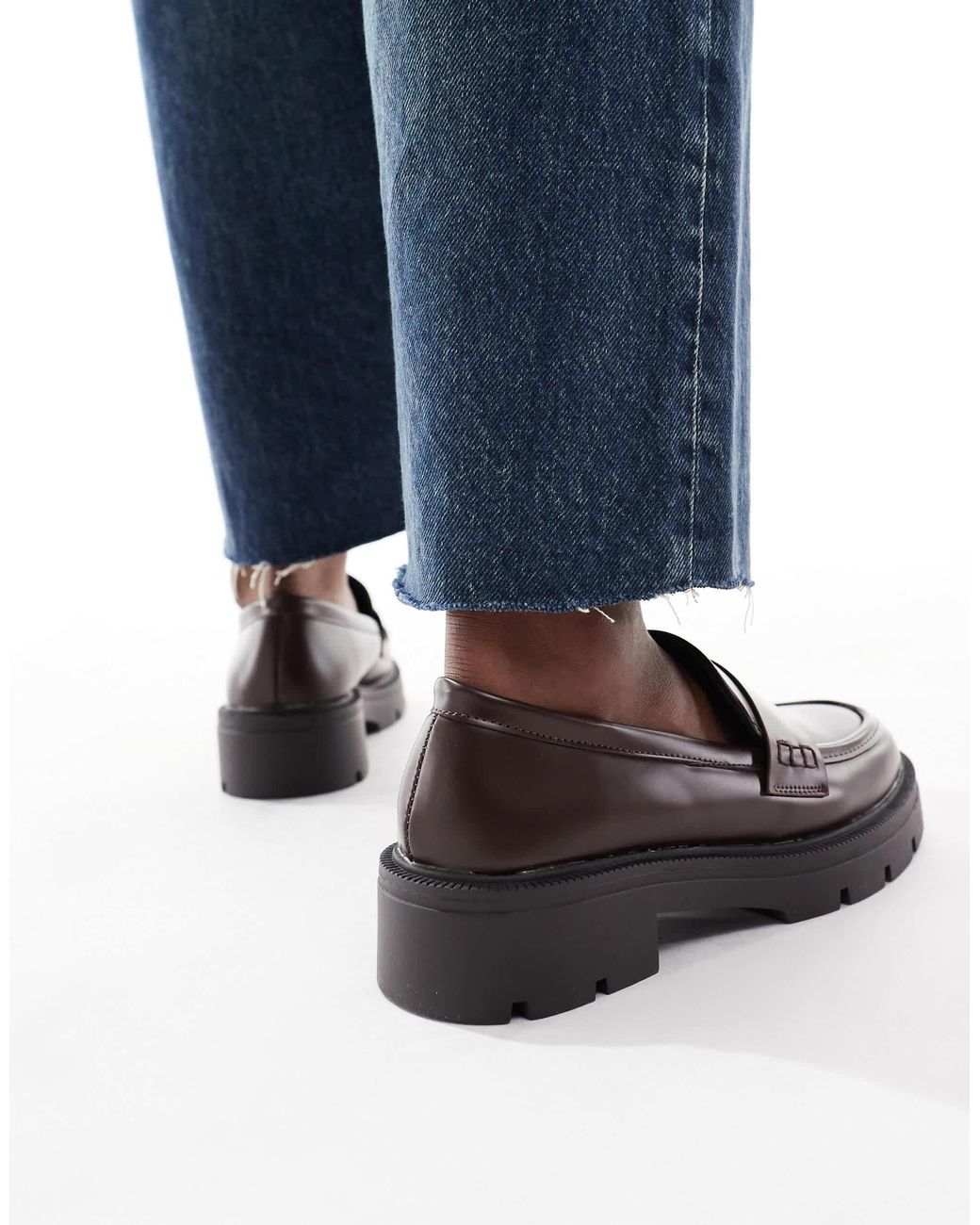 SEQWL Wide Fit Blue Seqwl Alfa Wide Fit Chunky Loafers