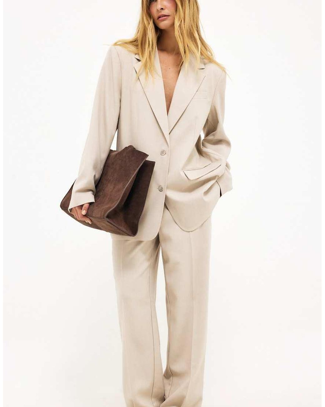 NA-KD Natural Oversized Blazer