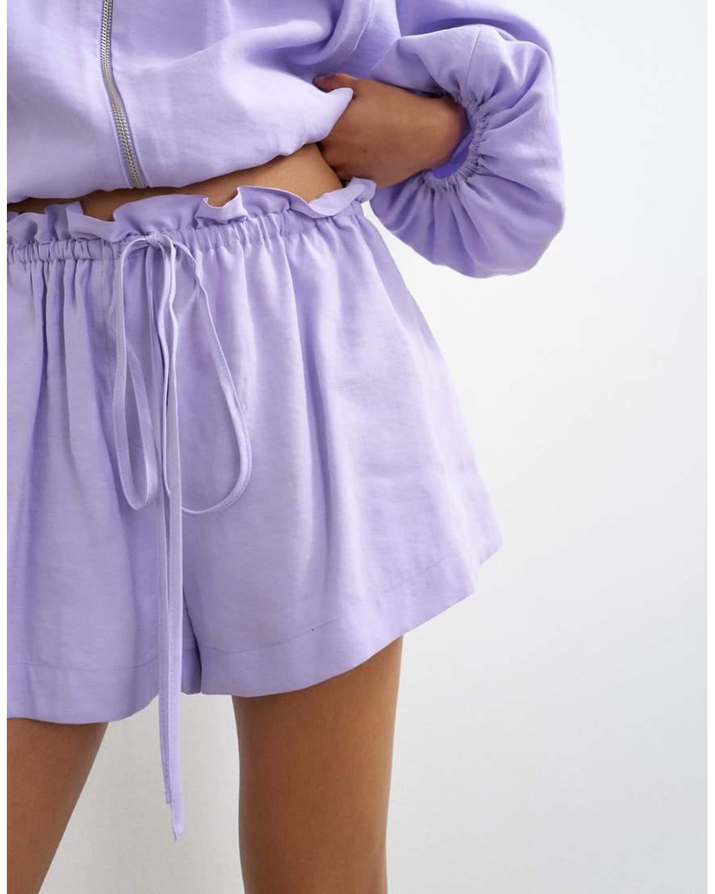 TOPSHOP Purple Co Ord Modal Mini Short