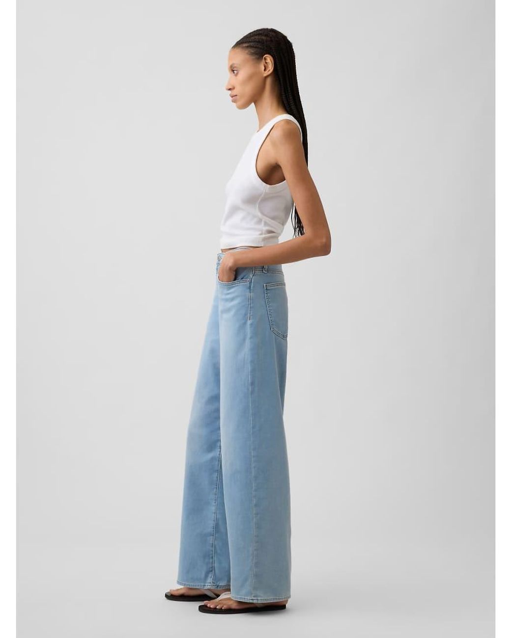 Gap Blue Wide Leg Comfort Jeans