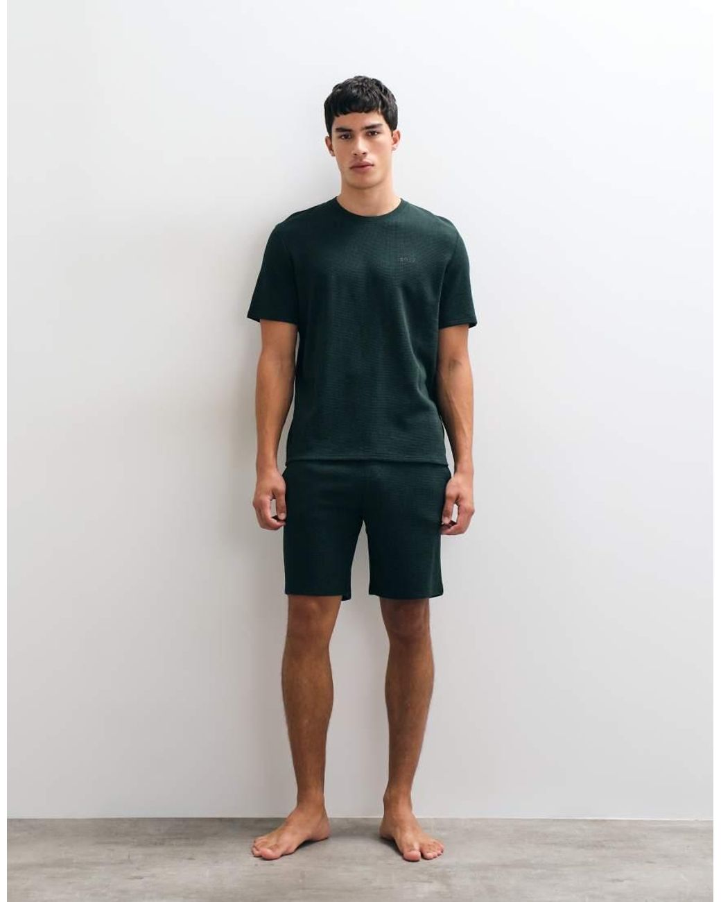 Boss Black Co-Ord Waffle T-Shirt for men