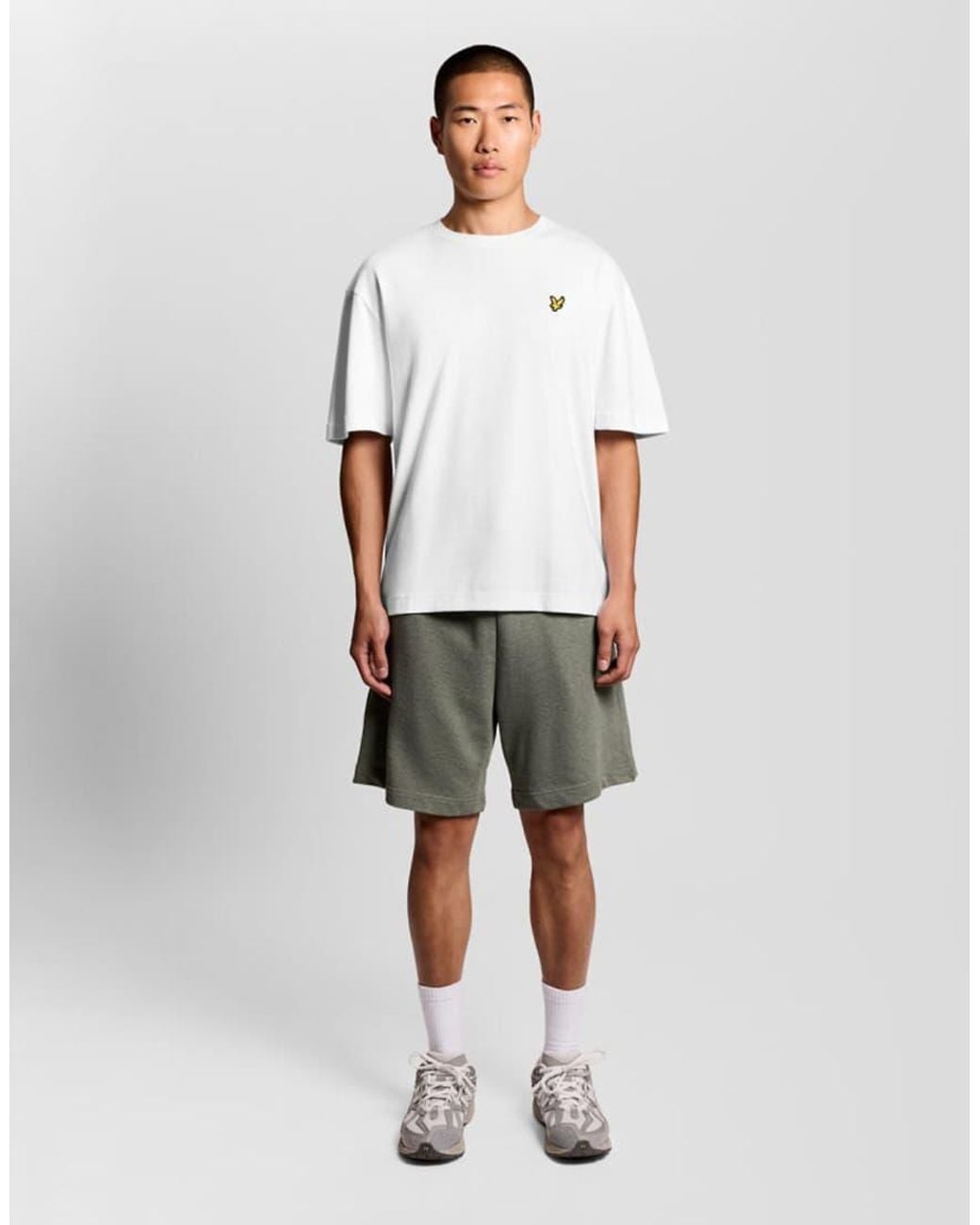 Lyle & Scott White Ss T-Shirts Ultra Soft T-Shirt for men
