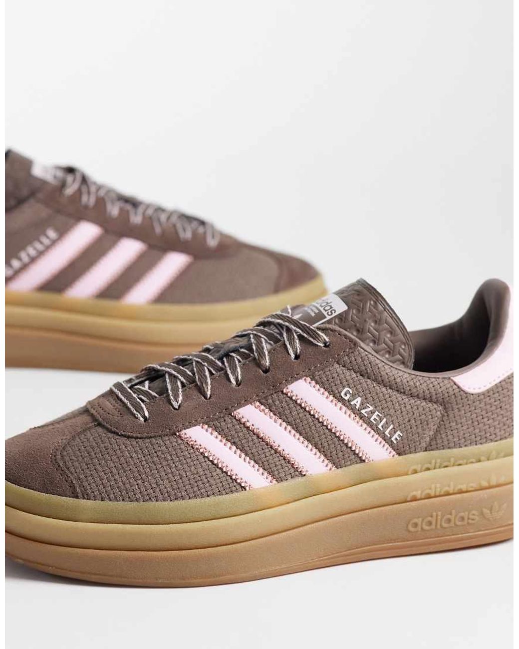 Adidas Originals Brown Gazelle Bold Trainers