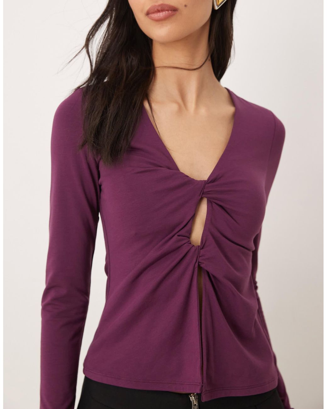 Abercrombie & Fitch Pink – langärmliges oberteil