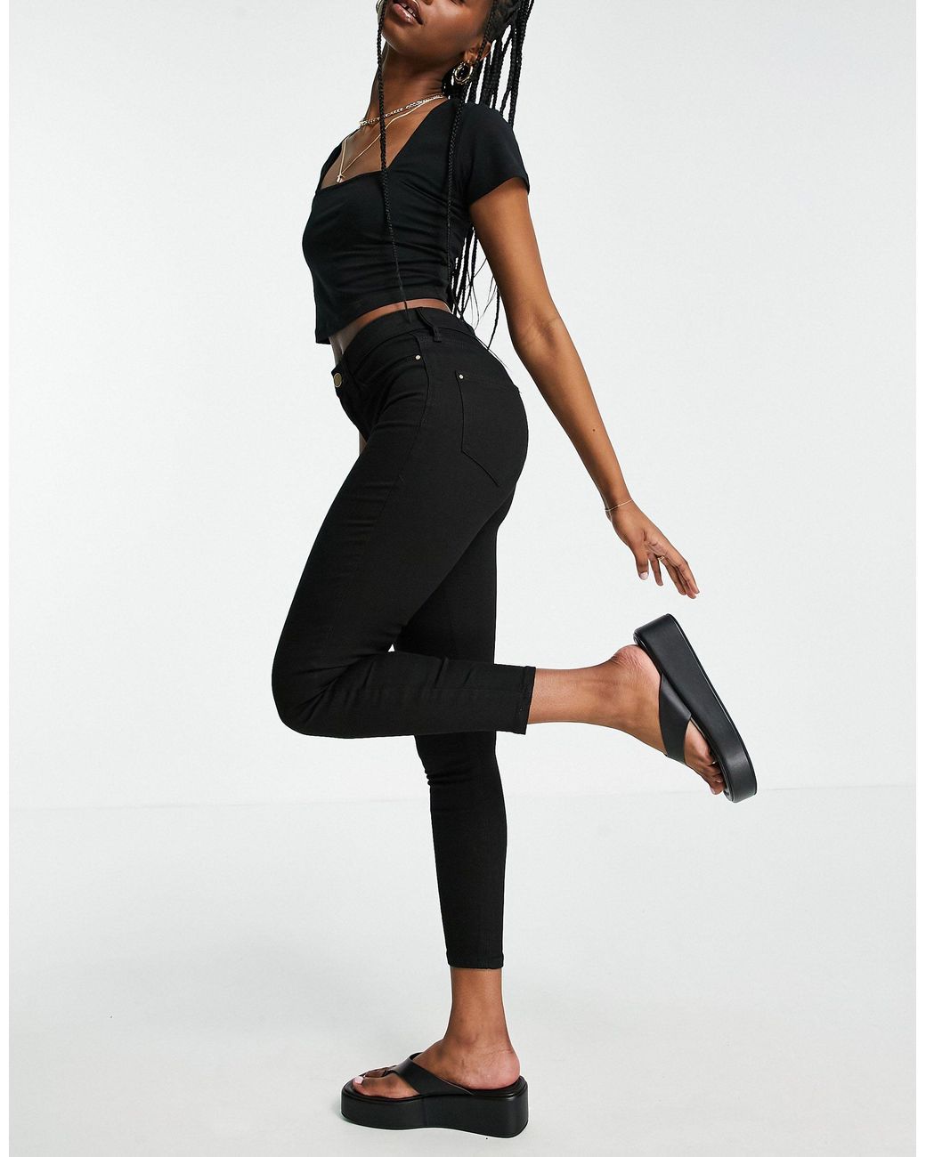 River Island Molly Mid Rise Skinny Jean in White Lyst Canada