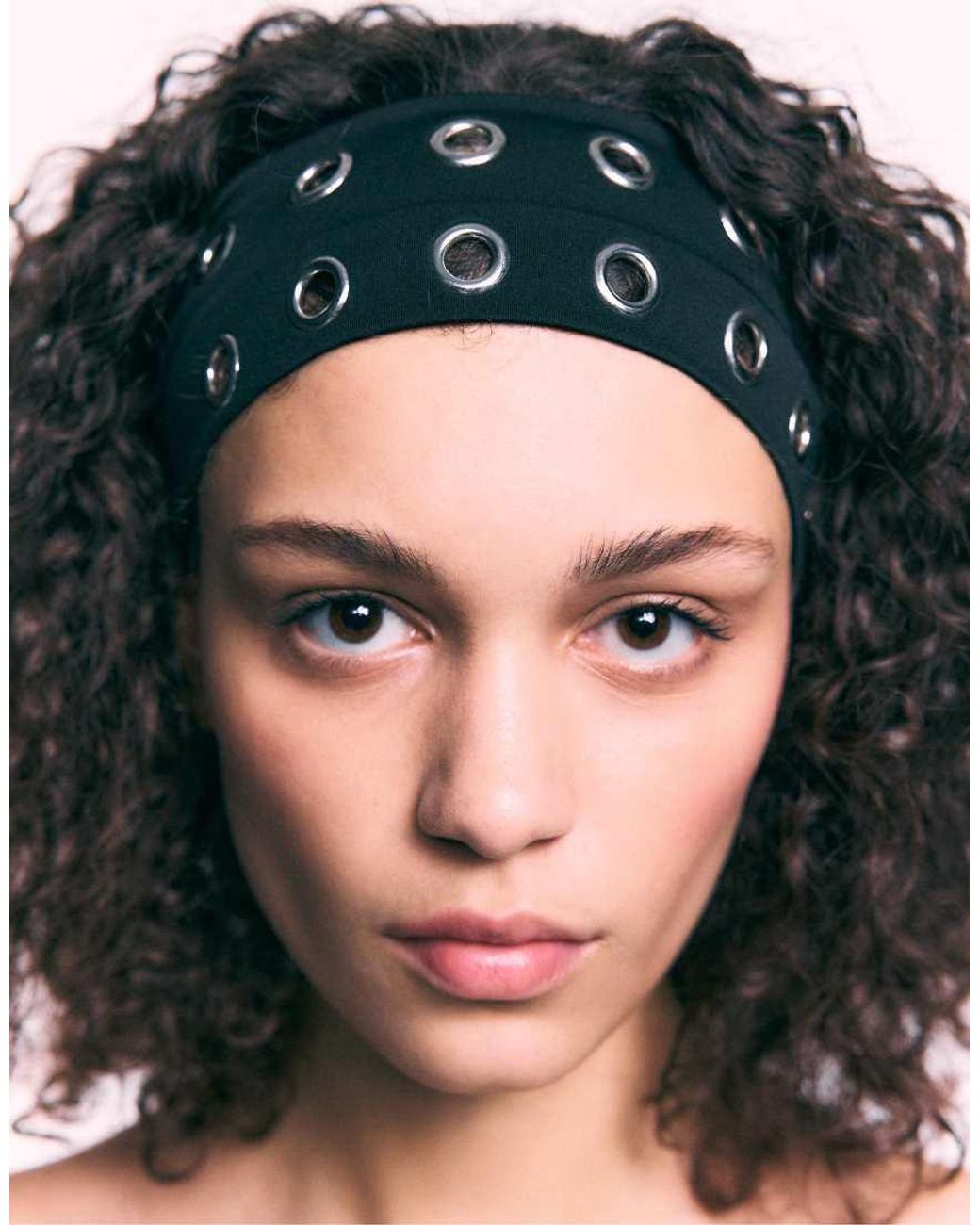 Stradivarius Black Set Of 2 Headbands With Studs