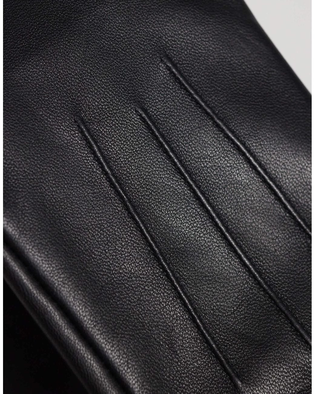 ASOS Black Lange lederhandschuhe