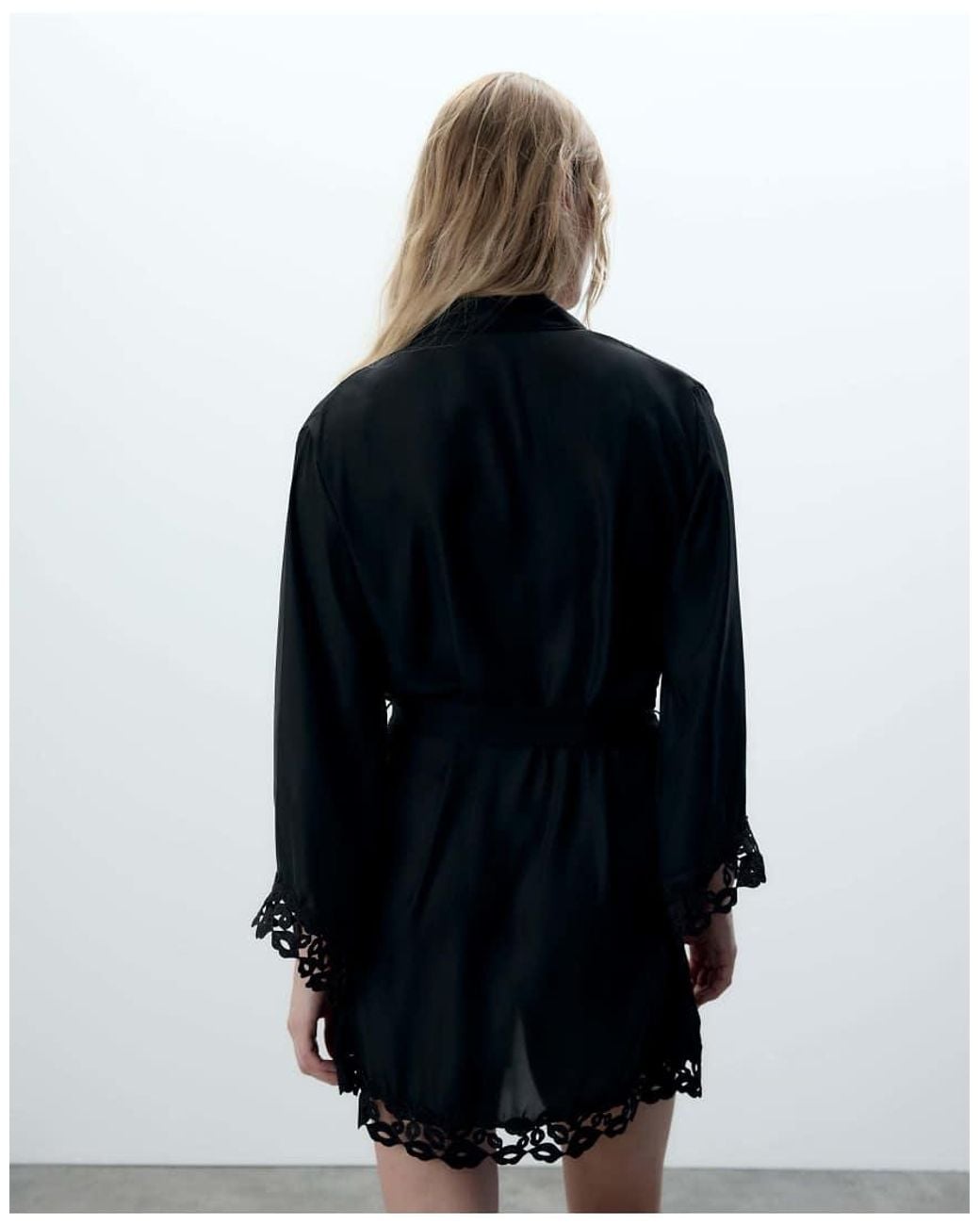 Bluebella Black Marian Emboidery Detailed Kimono