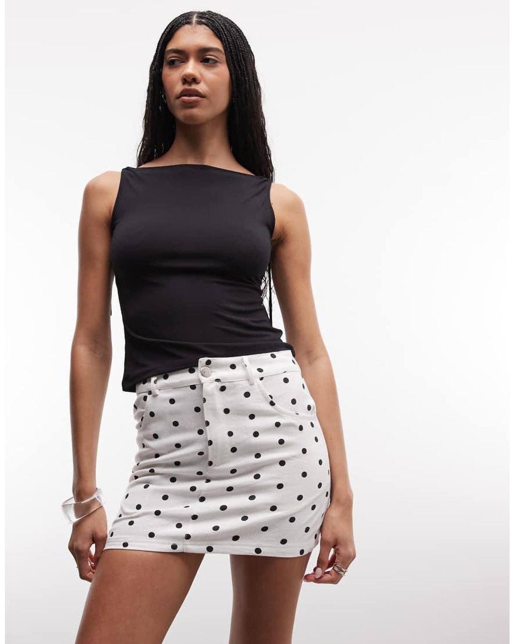 Liquor N Poker Multicolor Mini Skirt