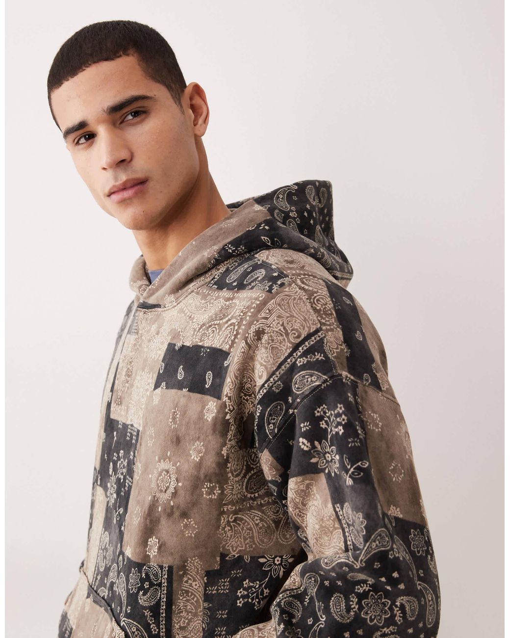 Abercrombie & Fitch – basic-kapuzenpullover in Brown für Herren