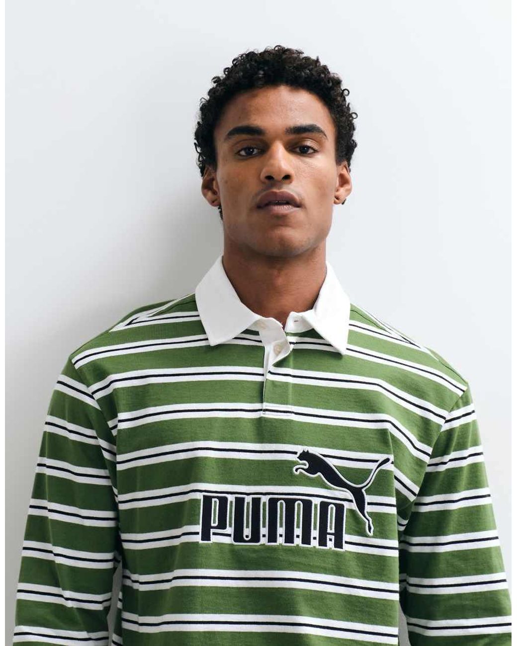 PUMA Green Essentials Elevated No. 1 Relaxed Rugby Polo for men