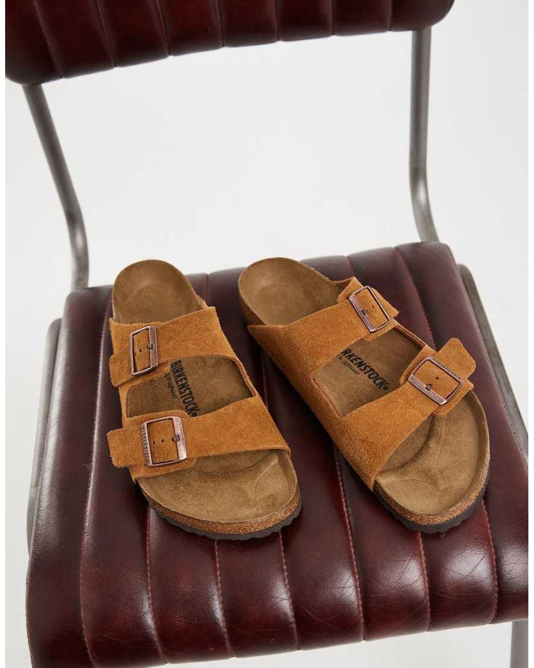 Birkenstock Brown Arizona Suede Sandals