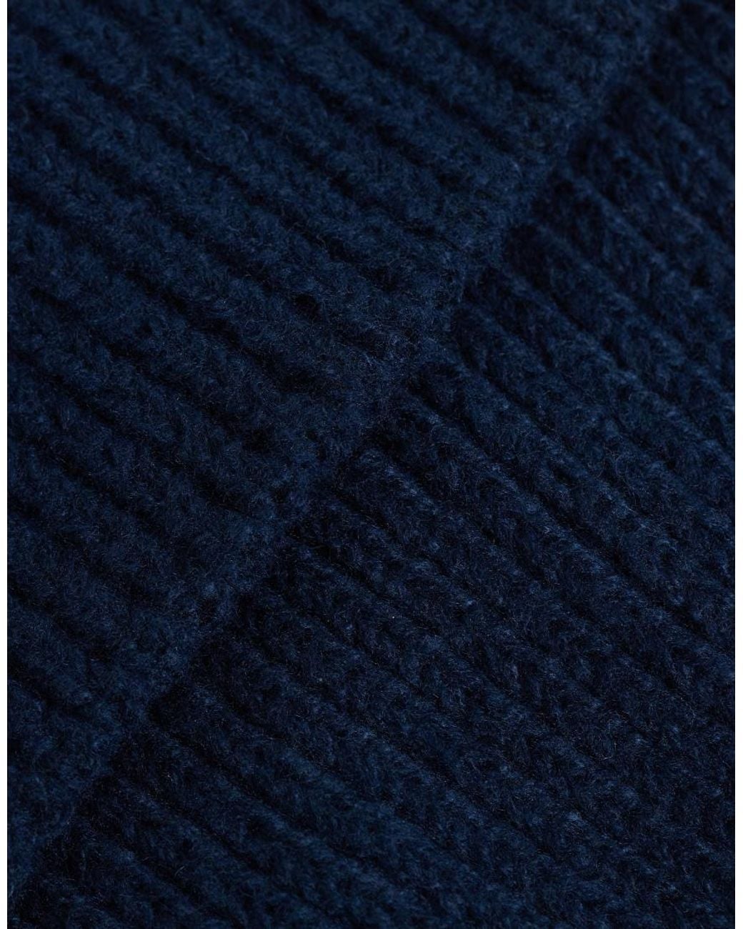 ASOS Blue Brushed Knit Beanie for men