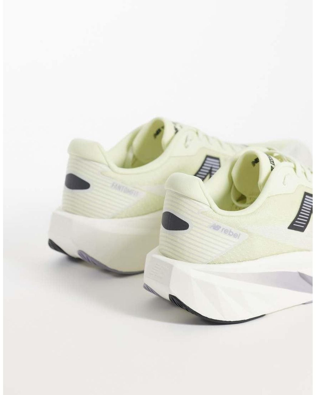 New Balance White Fuelcell Rebel V5 Running Trainers for men