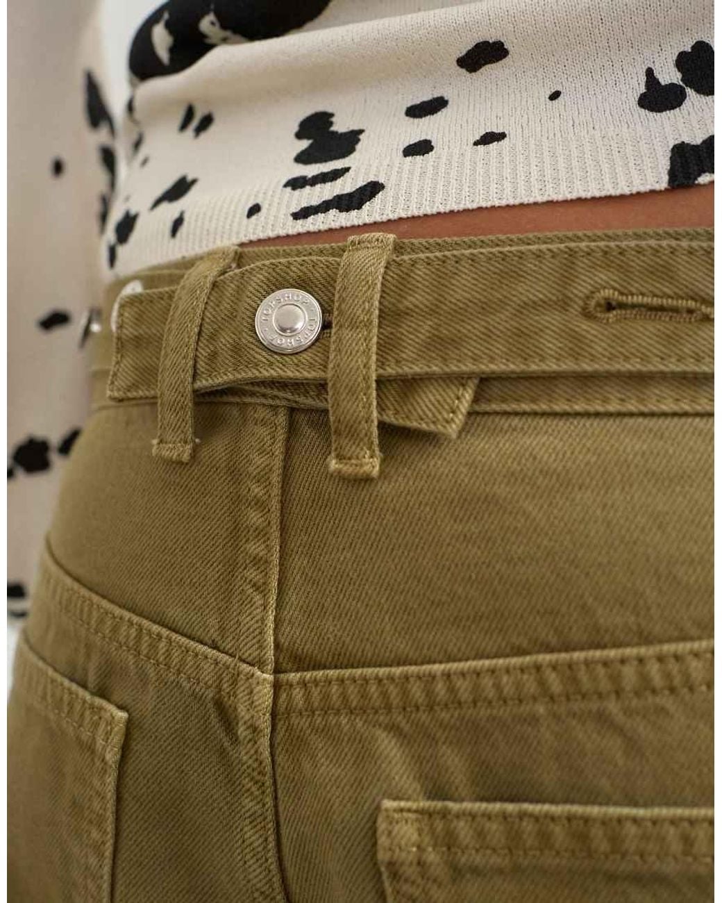 TOPSHOP Natural Dilan baggy Low Rise Jean