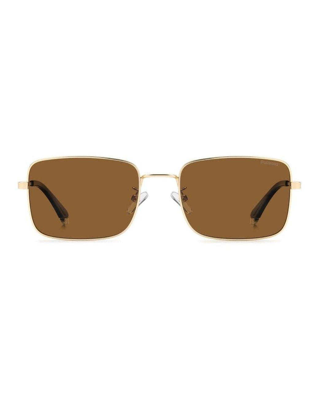 Polaroid Sunglasses Metallic Polaroid Rectangular Sunglasses With Polarised Lenses, Frame for men