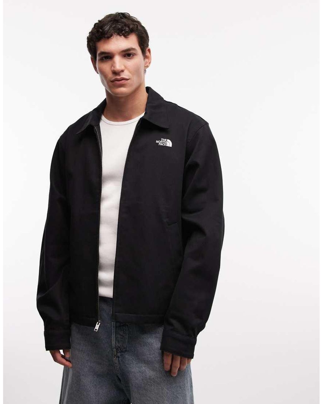 The North Face Black M Twill Collared Jacket for men