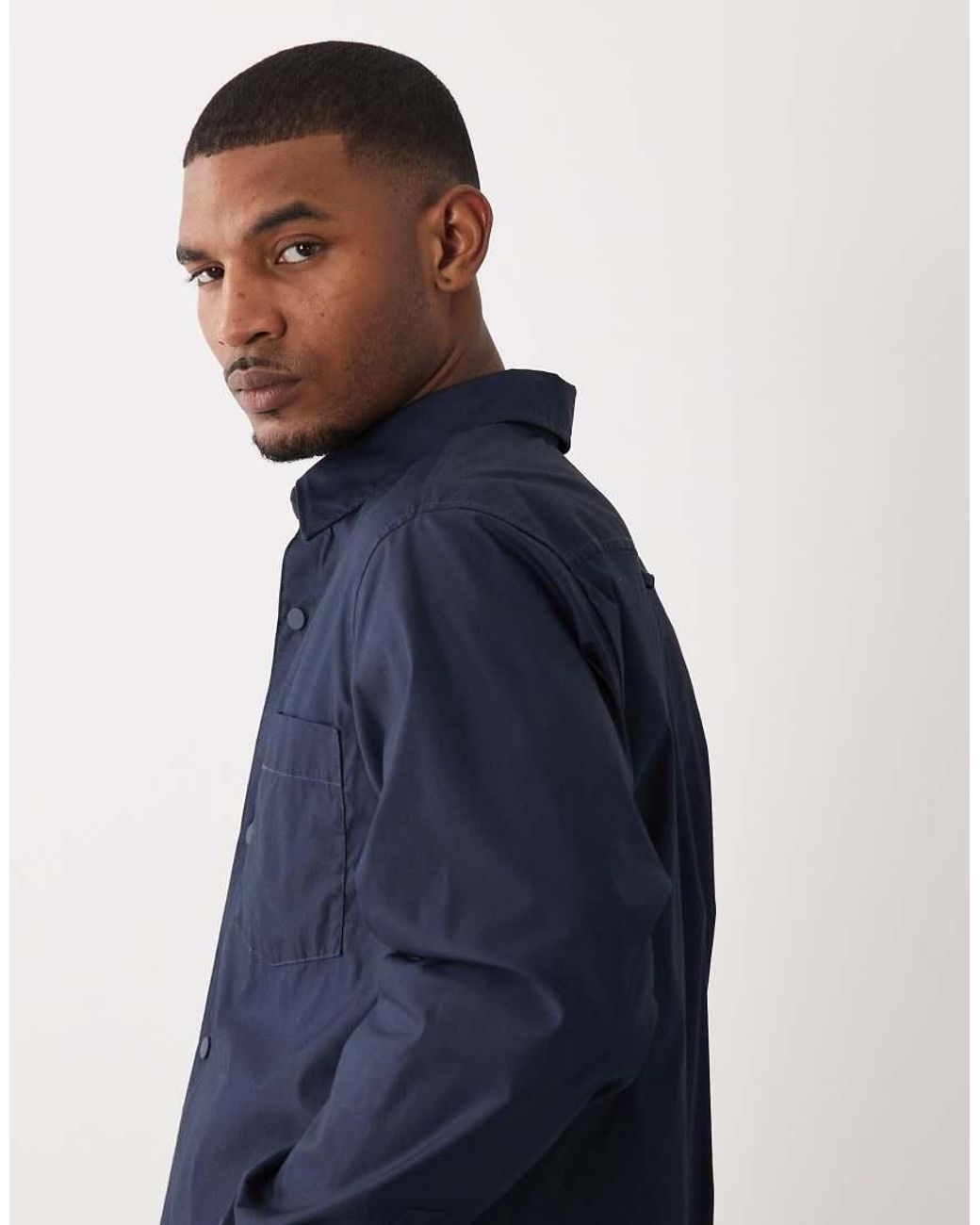 Boss Blue Hugo Boss Oversized Collared Shirt for men