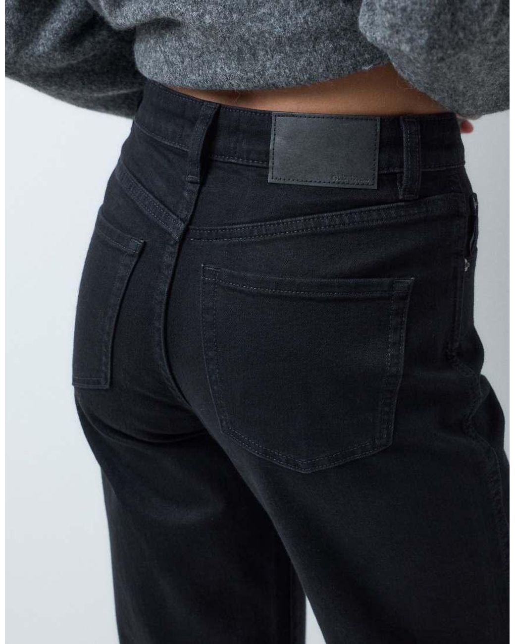 ASOS Blue Ankle Grazer Comfort Stretch Straight Leg Jeans