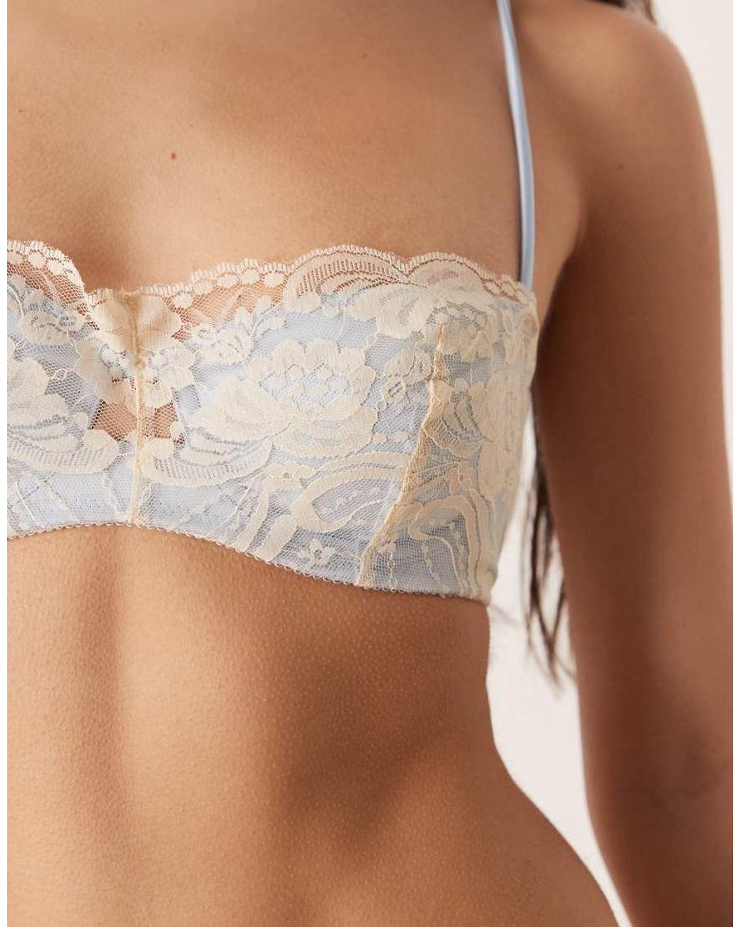 KAT THE LABEL Natural Frida Bridal Underwire Bandeau Bra