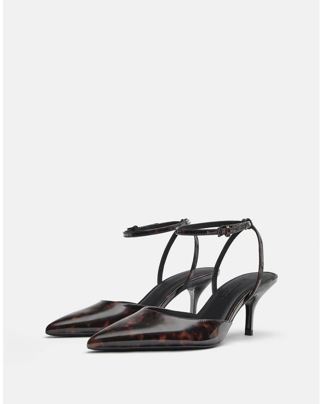 Pull&Bear Black Slingback High Heels