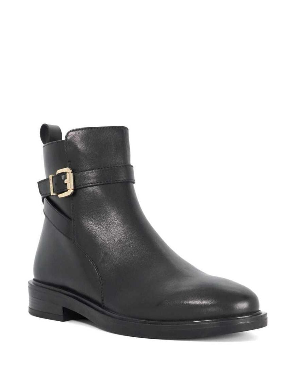 Dune Black Palmy Ankle Boots
