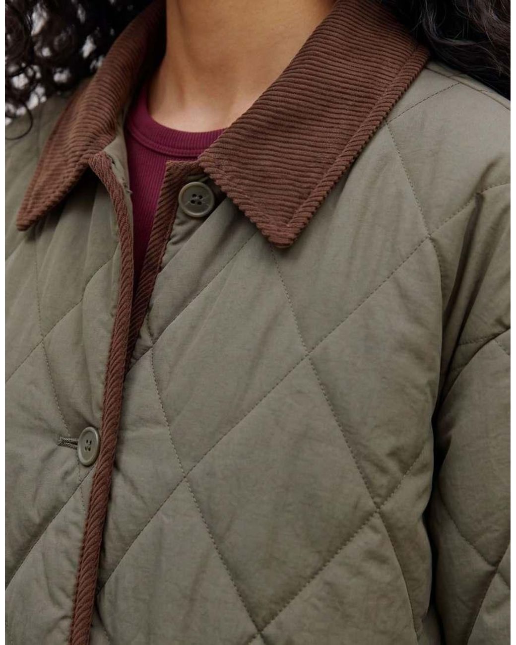 Vero Moda Brown Quilted Jacket