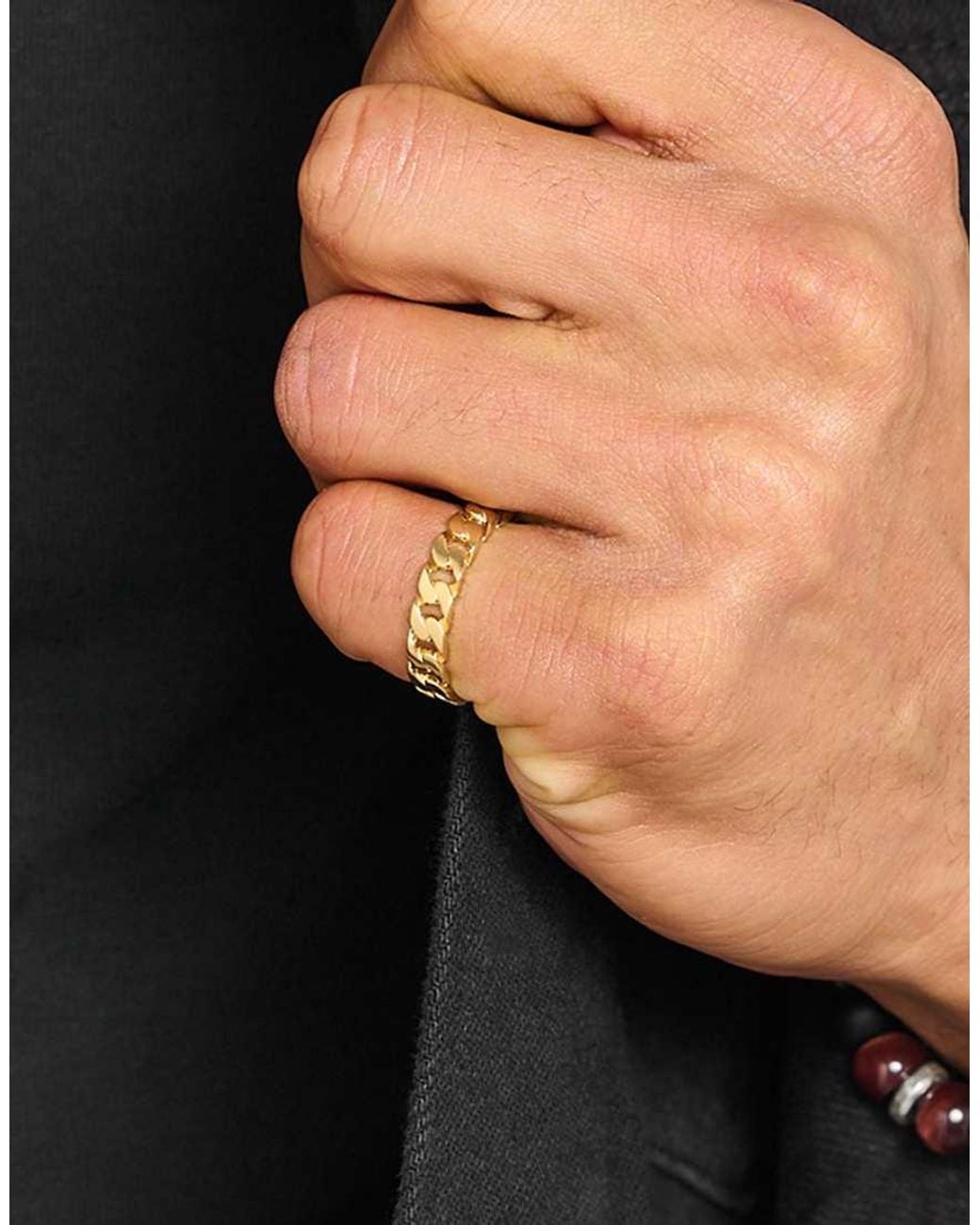 Thomas Sabo Metallic Plated Ring With Chain Links
