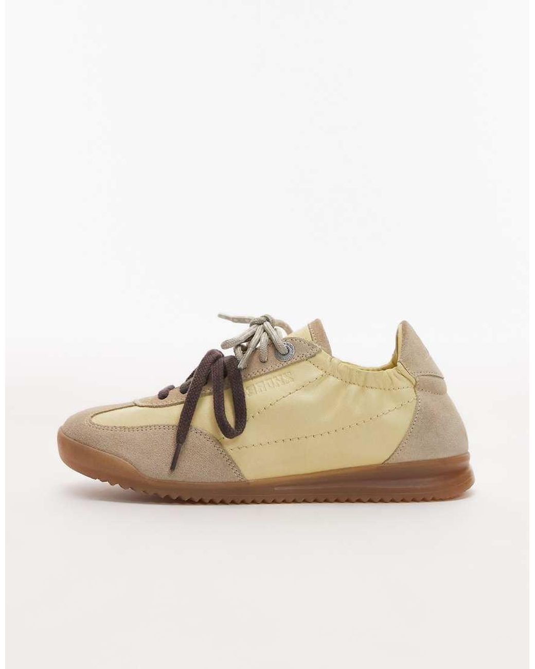 Bronx Brown Cli-oo Lace Up Gum Sole Leather Sneakers