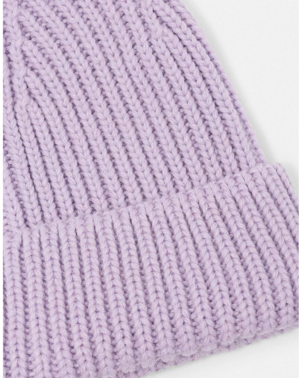 Pull&Bear Grob gestrickte mütze in Green für Herren