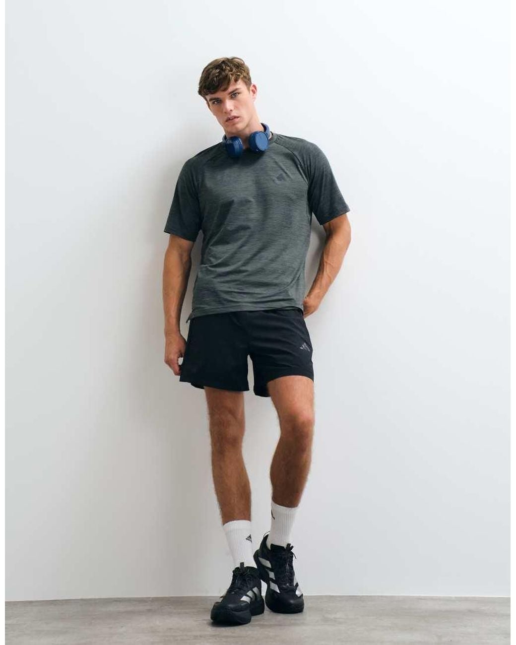 Adidas Originals Blue Adidas Training Tech Essentials T-Shirt for men